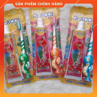 Combo Bàn Chải Cá Ngựa Dr. Kool + Kem Đánh Răng Dr. Kool