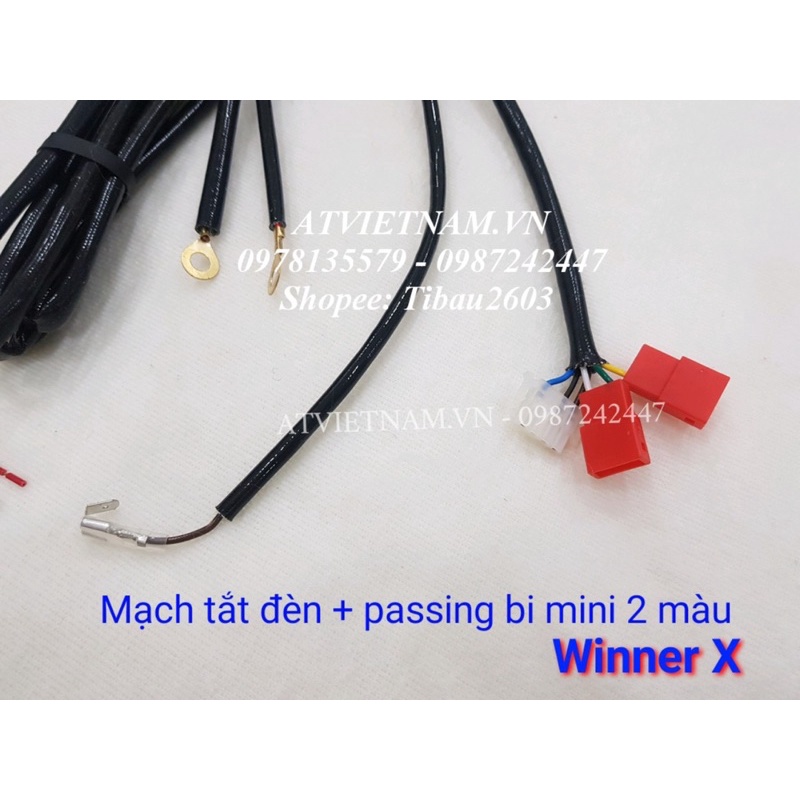 Mạch tắt đèn chính và passing trợ sáng mini 2 màu cho WINNER X