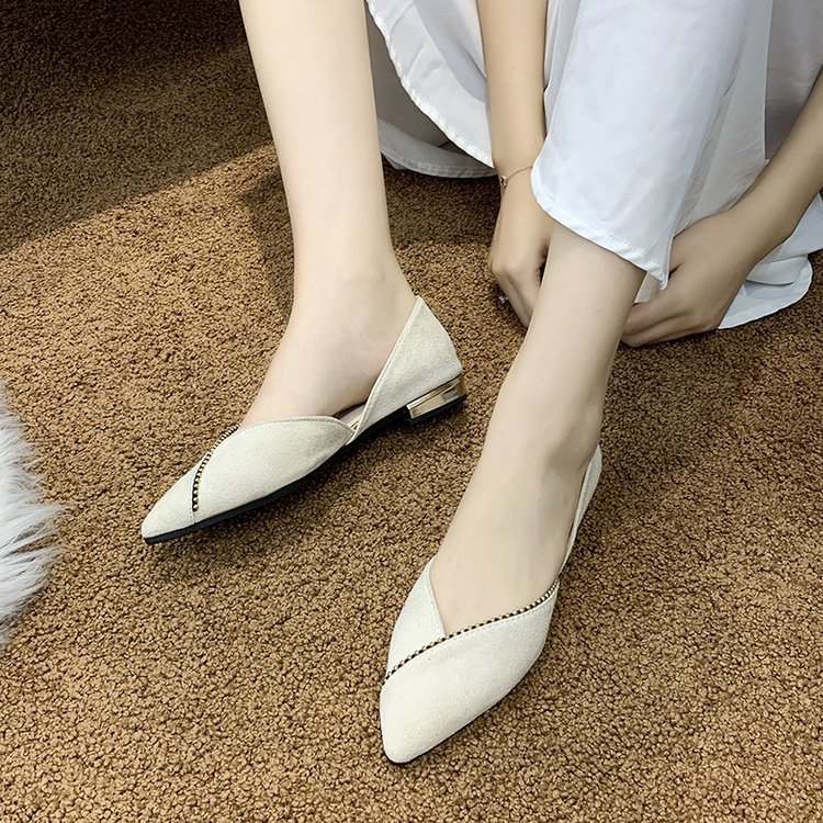 Giày Đế Bệt Mũi Nhọn Mùa Hè Dành Cho Nữ Trang Trí Đá | BigBuy360 - bigbuy360.vn