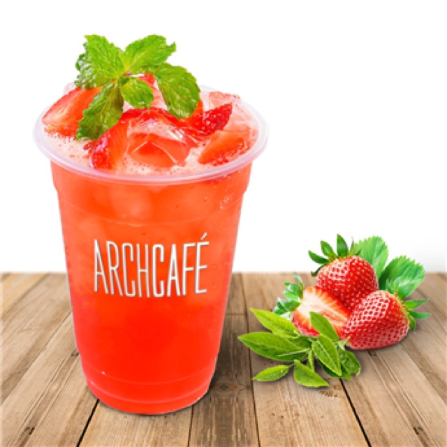 TRÀ DÂU ĐÁ - Mẫu mới ( Strawberry Tea - Archcafe)