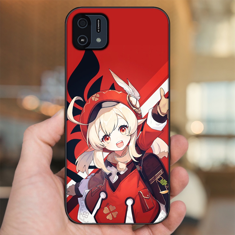 Ốp lưng Oppo A16K viền đen in hình Klee Genshin Impact