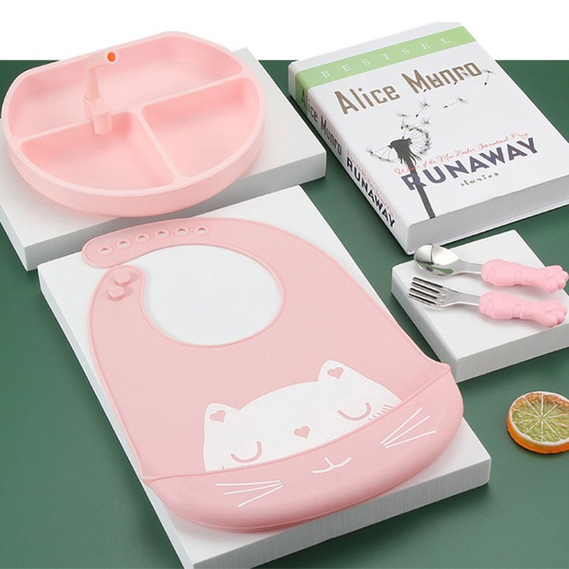 Bộ Tô Muỗng Ăn Silicone Nhiều Màu Sắc Dành Cho Trẻ Em