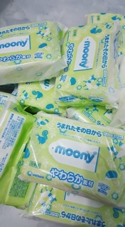 GIẤY ƯỚT MOONY NHẬT 80 TỜ KHÔNG MÙI: