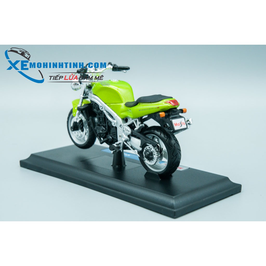 Xe Mô Hình Triumph Speed Triple 1:18 Maisto (Xanh Lá)