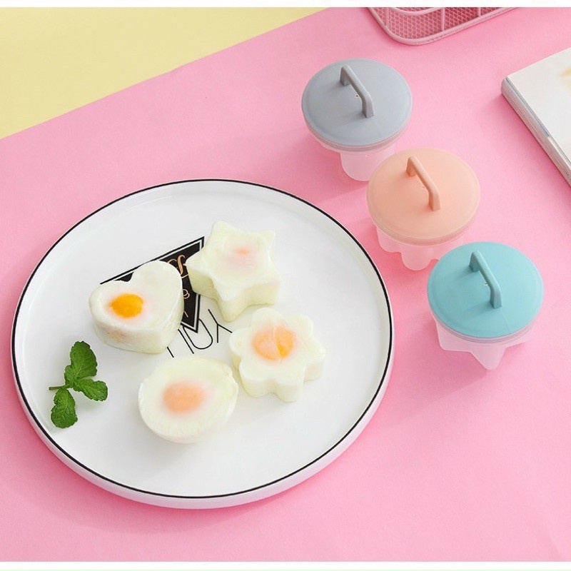 Bộ 4 Khuôn Nhựa KIDWOW Tặng Kèm Chổi Cọ Quét Dầu Hấp Trứng Làm Bánh Plan Chế Biến Ăn Dặm Cho Bé