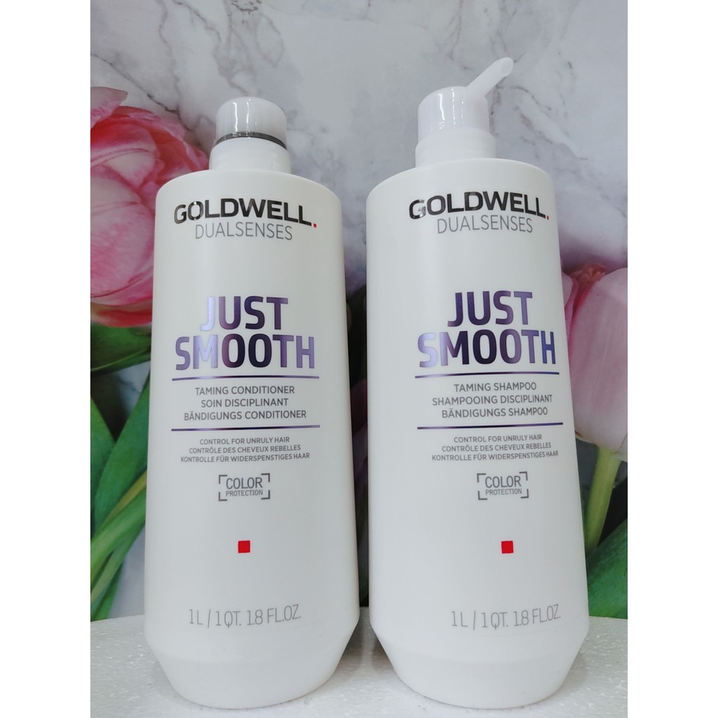 [HÀNG CAO CẤP] Dầu gôi, dầu xả Goldwell Just Smooth 1L- suôn nếp