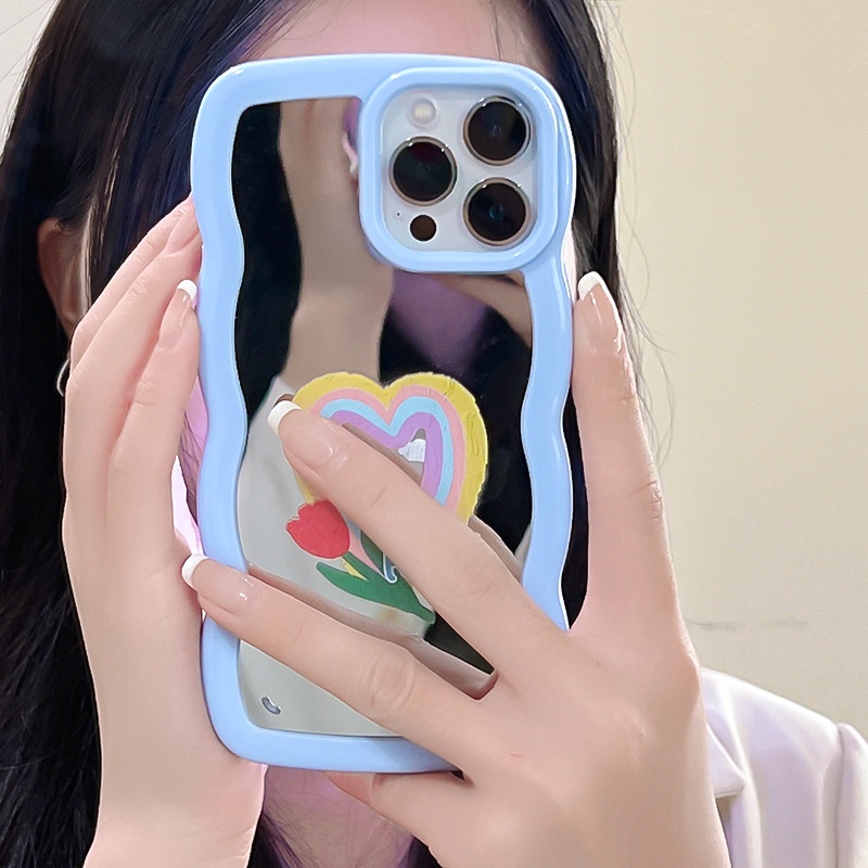 Ốp lưng iphone Phù Hợp Ốp Điện Thoại Họa Tiết Ren Tráng Gương Sang Trọng Cho iphone13Pro / 12Pro / 11 / xr Dinuo case