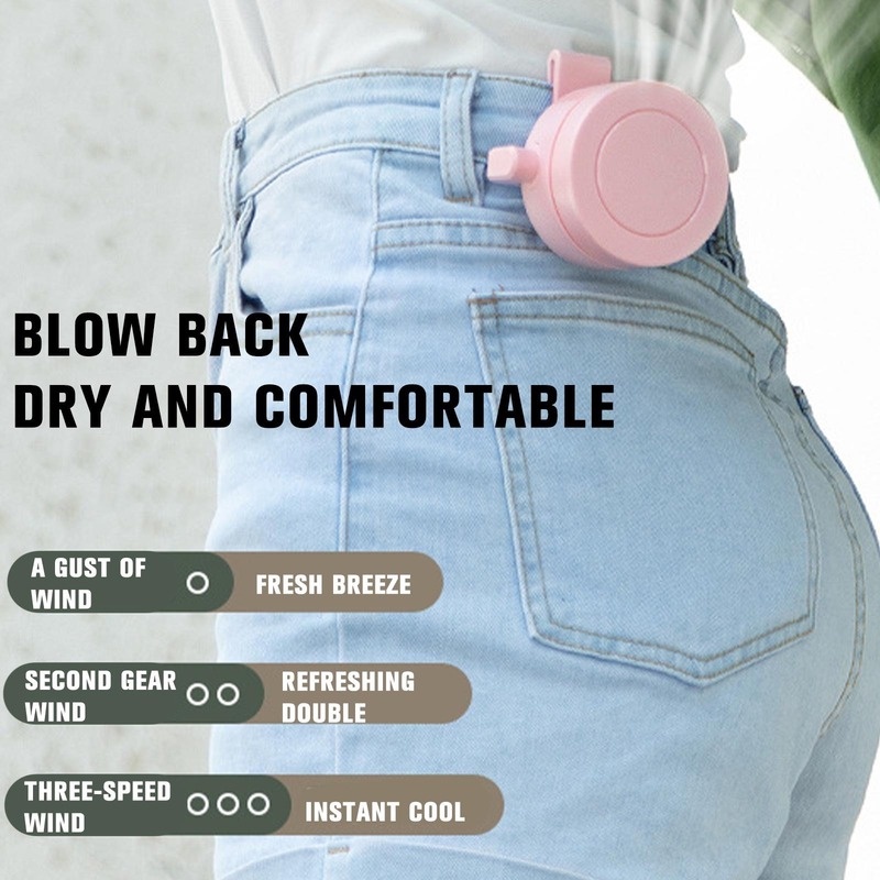 Quạt Làm Mát Không Cánh 3 Tốc Độ Có Thể Tùy Chỉnh Kèm Sạc USB Tiện Dụng