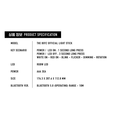OFFICIAL LIGHT STICK THE BOYZ - ĐÈN CỔ VŨ NHÓM THE BOYZ