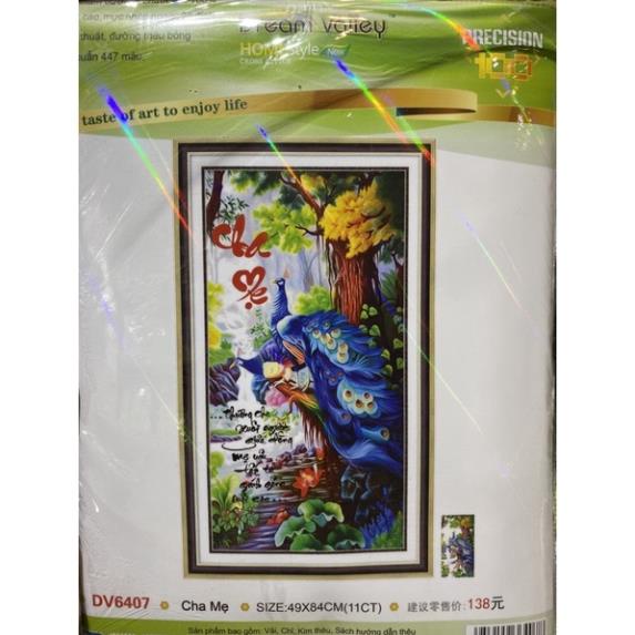 Tranh thêu Chữ thập Phật CHA MẸ bồ tát  Dream valley mẫu mới  DV6407(85*50)chưa thêu | BigBuy360 - bigbuy360.vn