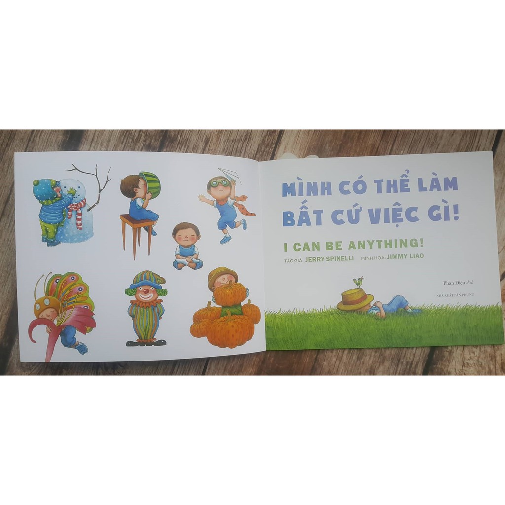 Sách - Mình Có Thể Làm Bất Cứ Việc Gì! – I Can Be Anything! (Picture Book Song Ngữ 3-8 tuổi)