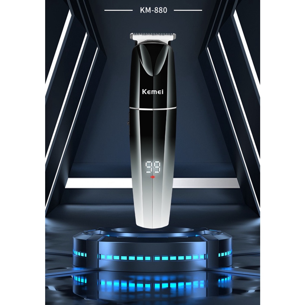 Tông Đơ Cắt Tóc Kemei KM-880 Có Màn Hình LCD Chất Lượng Cao
