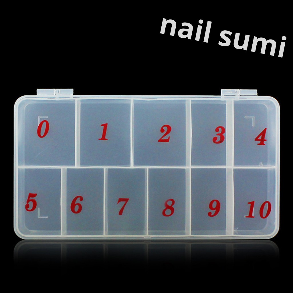 Hộp đựng móng giả 11 ô , hộp đựng nail