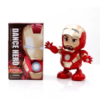 Đồ chơi người sắt nhảy múa-Iron man nhảy múa( Tặng kèm 3 pin AA 1.5V)