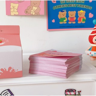 Hộp giấy note bình sữa cute