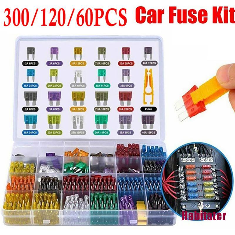 Set 300 / 120 / 60 Cầu Chì Lưỡi Dao Cho Xe Hơi Xe Tải