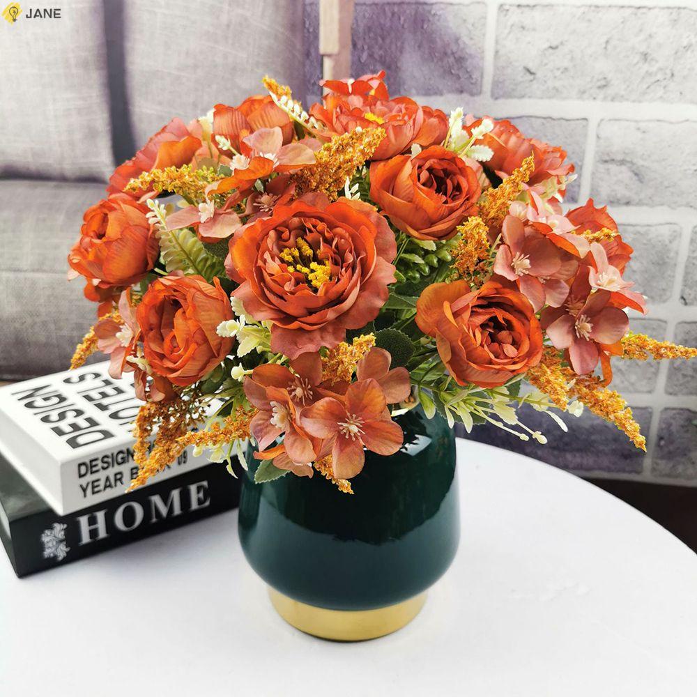 Bó Hoa Mẫu Đơn Giả 5 Bông Trang Trí Nhà Cửa / Tiệc Cưới DIY