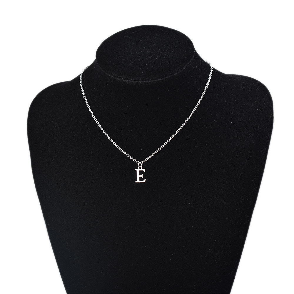 Vòng cổ Mạ Bạc Mặt Chữ Cái Từ A-Z