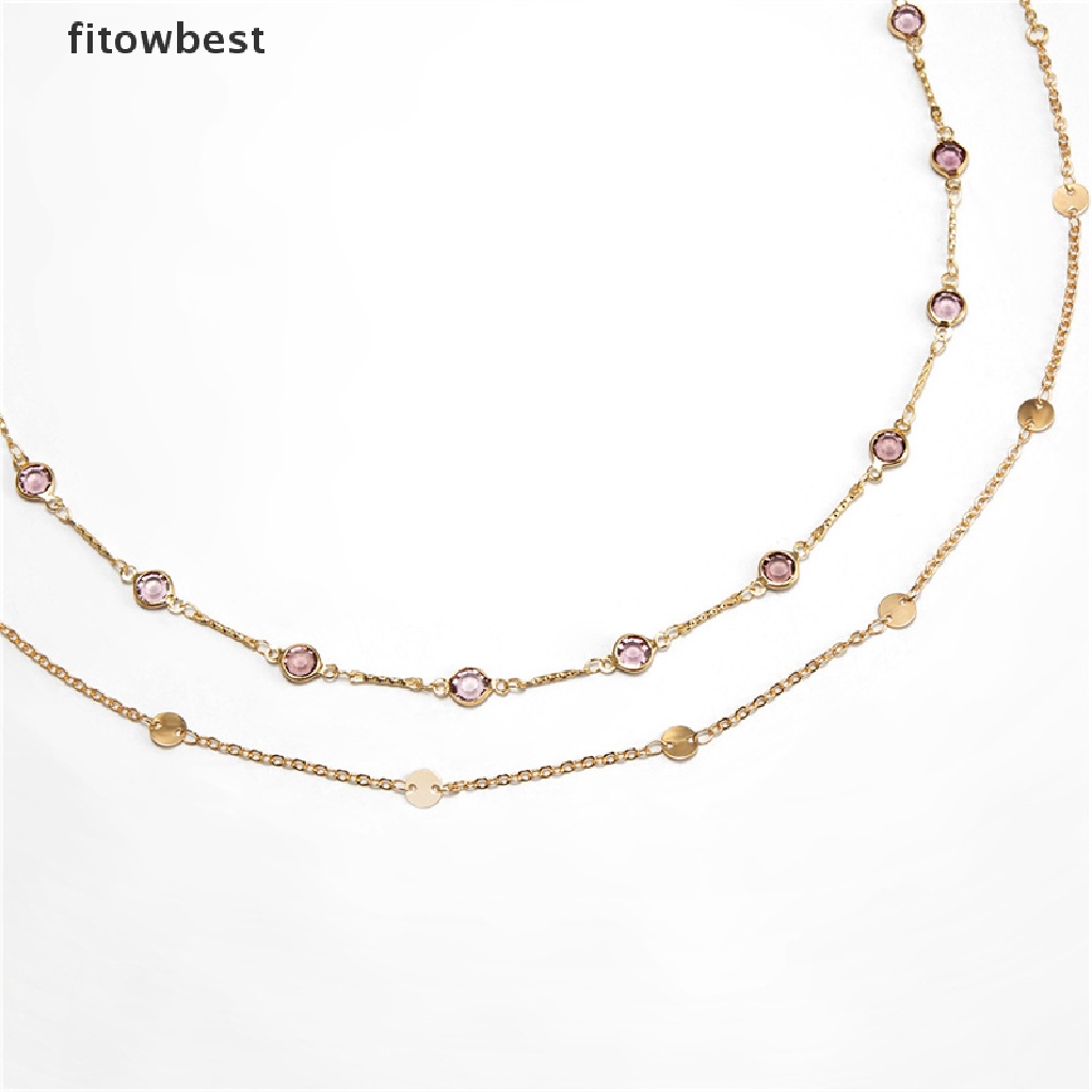 Dây Xích Đeo Thắt Lưng Đính Đá Nhiều Màu Sắc Thời Trang Quyến Rũ Cho Nữ