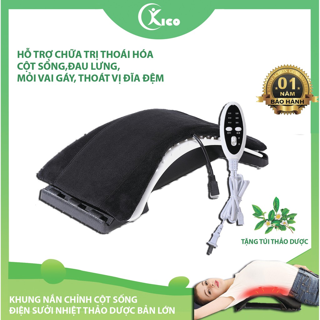 Khung nắn chỉnh cột sống nhiệt - Khung điện sưởi nhiệt thảo dược có bảng điều khiển