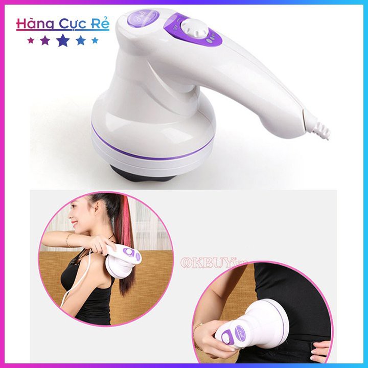 Máy massage toàn thân cầm tay 3 đầu Manipol - Matxa bụng, cổ, vai, gáy giảm stress nhanh chóng  - Shop Hàng Cực Rẻ