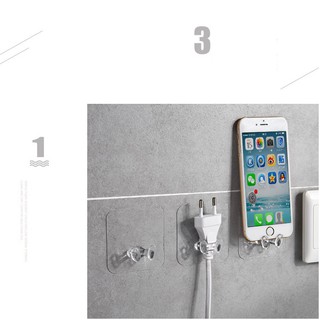 Móc treo phích cắm điện , treo đồ 2 chân
