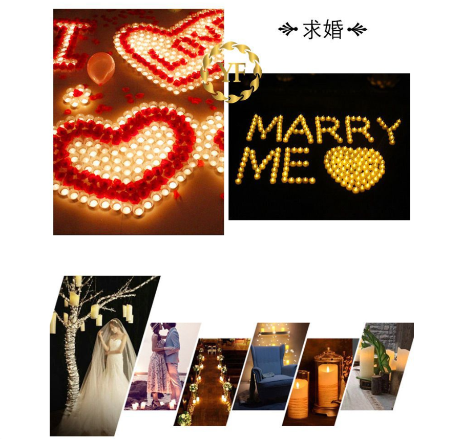 Nến Led điện tử có sẵn pin sáng tạo