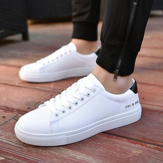 Giày Sneaker nam, nữ trắng cổ thấp (031)