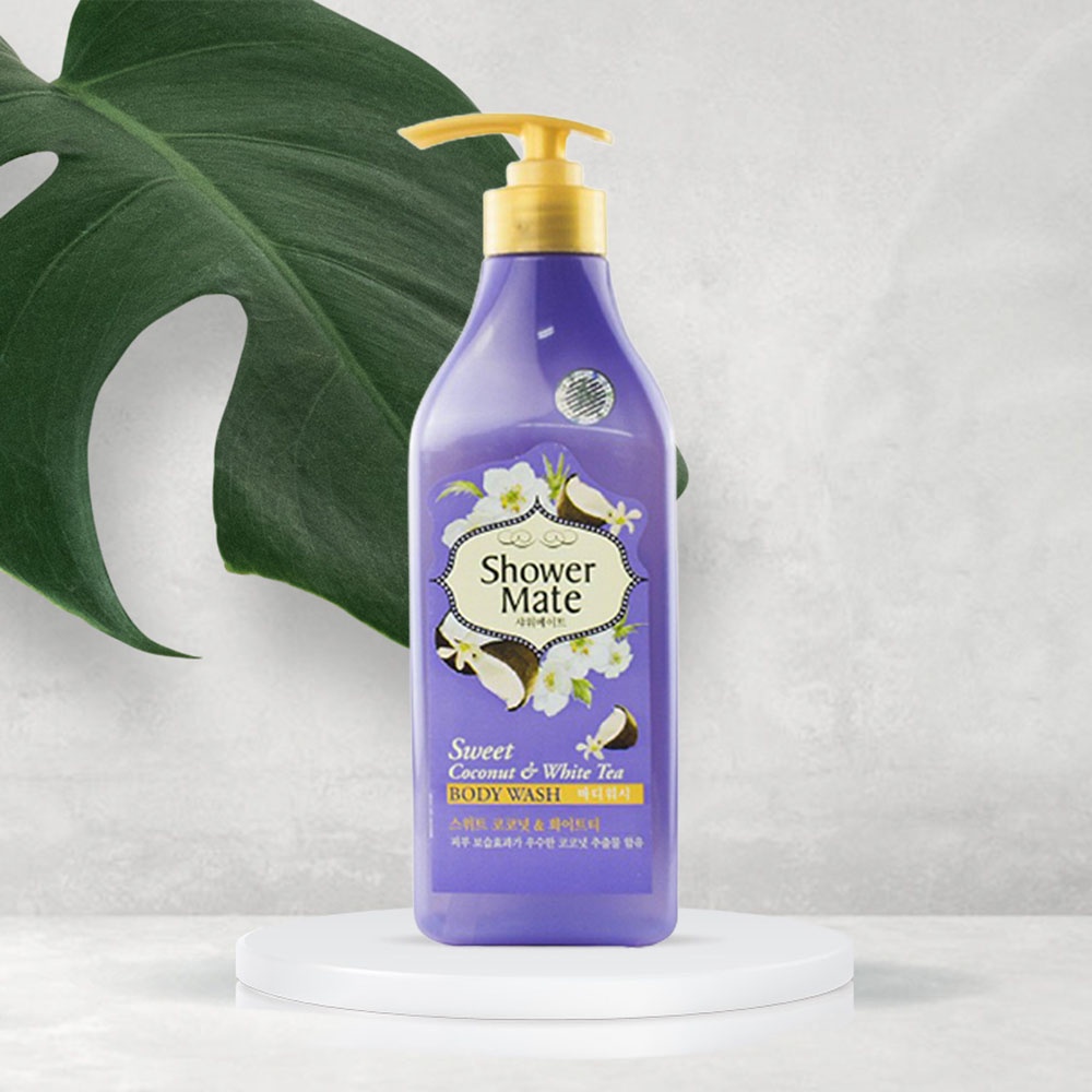 Sữa Tắm Showermate Sweet Coconut &amp; White Tea Tinh Chất Dừa &amp; Hoa Trà Trắng Tạo Độ Ẩm 550g