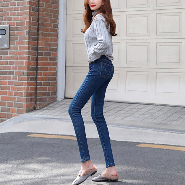 Quần Jean nữ cạp cao form ôm dáng chuẩn cao cấp (Hàng sẵn) | BigBuy360 - bigbuy360.vn