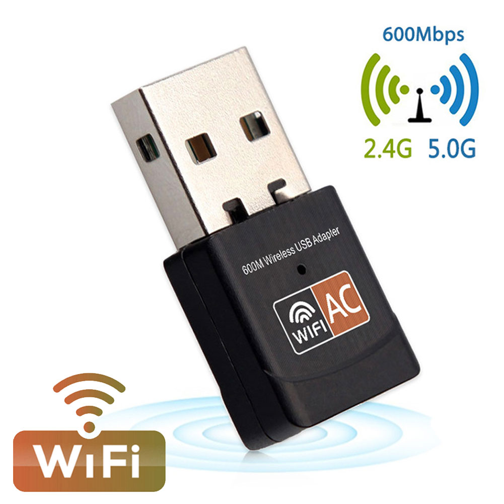 Bộ chuyển đổi Wifi USB Wifi 5Ghz Bộ điều hợp Wi-Fi USB AC 600Mbps Bộ điều hợp Wi-fi Băng tần kép