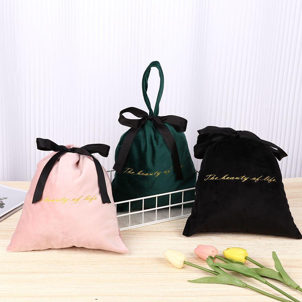 Túi Rút Chất Liệu Nhung Thời Trang Tiện Dụng Mang Theo Du Lịch