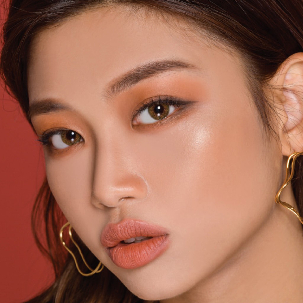 [𝟭 𝗛𝗢̣̂𝗣] Lens Mắt ANN365 1 Ngày Rich Ann Shine Brown, Kính áp tròng Màu Nâu Sáng