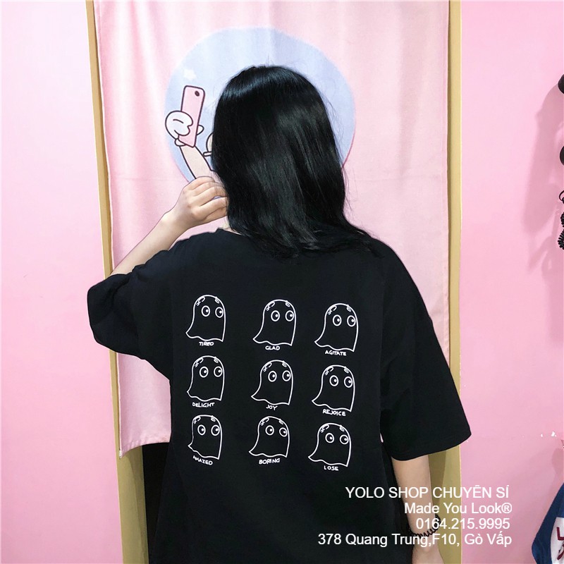 Áo thun tay lỡ  Con Ma 999  phông Unisex nam nữ tee oversize form rộng pull Ulzzang Streetwear Hàn Quốc vải mềm