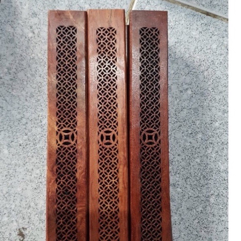 Đế Cắm Nhang Không Tăm Bằng Gỗ Hương Hoa Văn