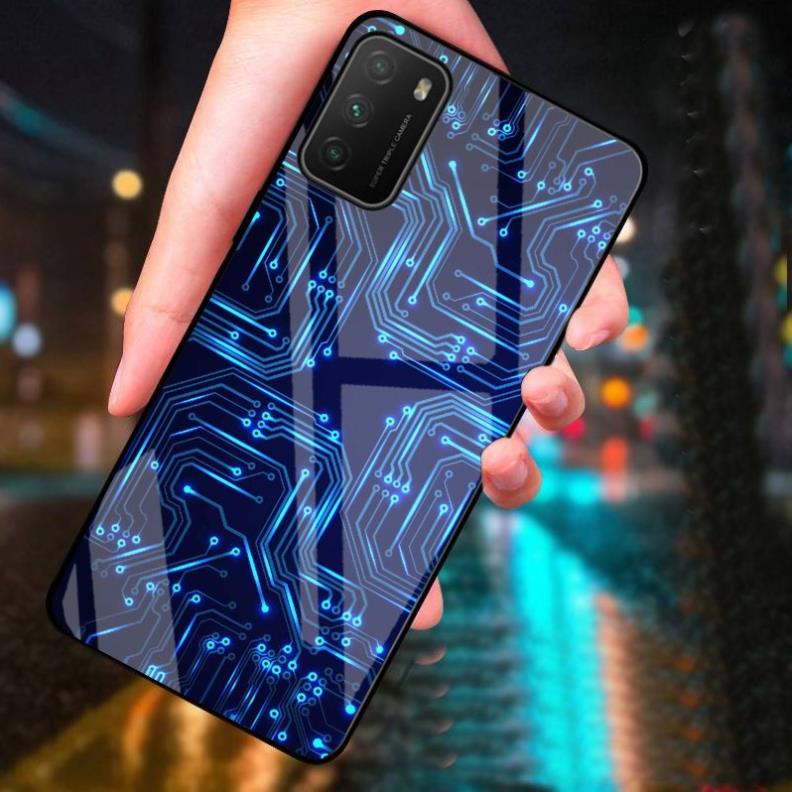 Ốp lưng Xiaomi Redmi Note 9 4G / Redmi 9T (2021) / Poco M3 mặt lưng ép kính nano chống bể cao cấp thiết kế riêng
