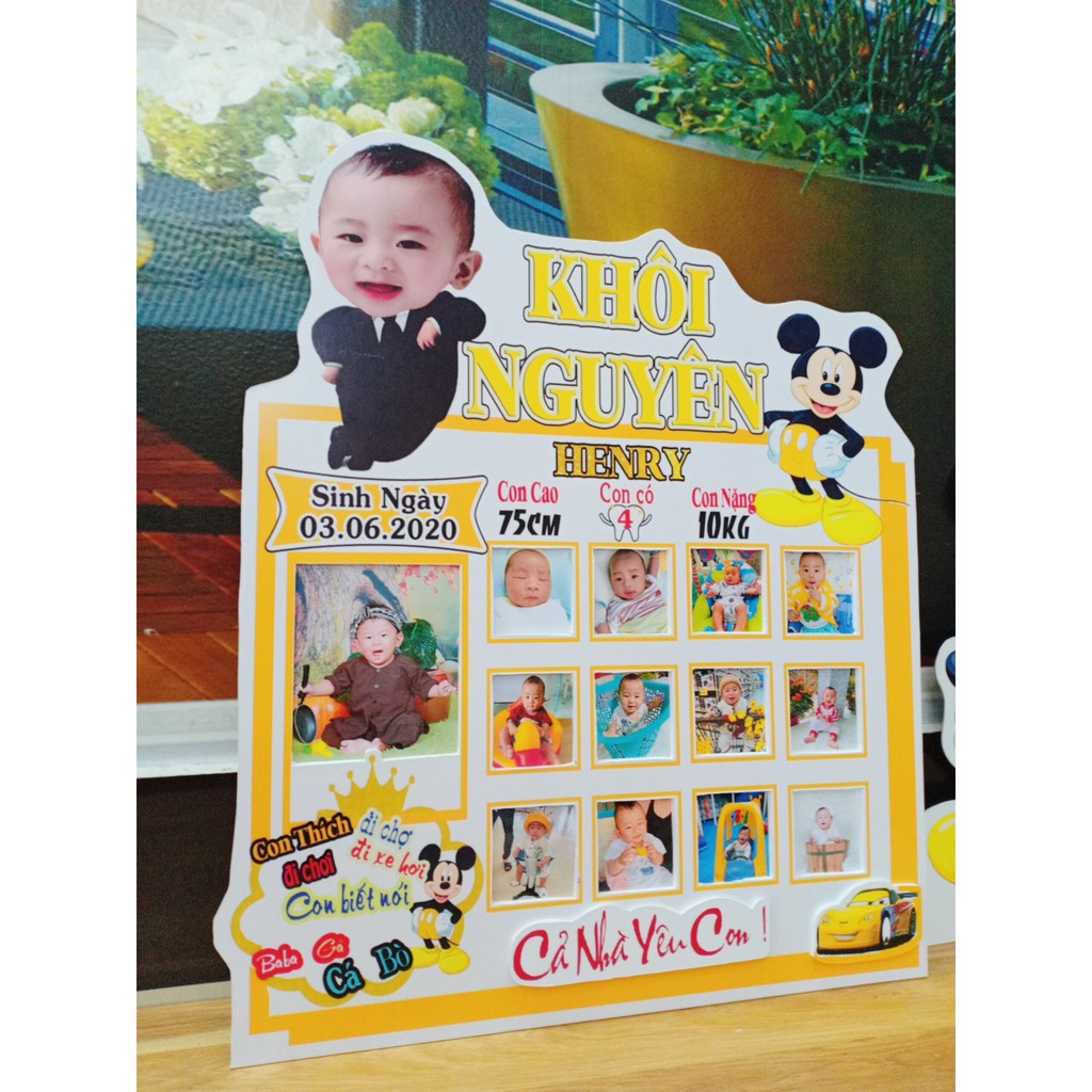 sét chibi sinh nhật cho bé