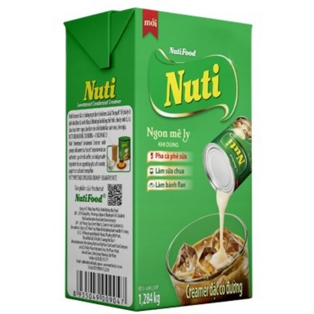 Sữa đặc có đường Nuti 1284g