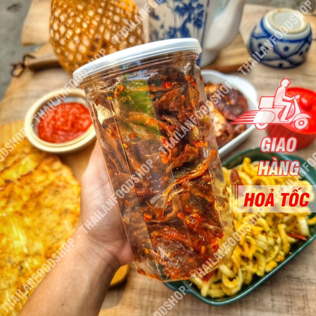 Khô Cá Chỉ Vàng Sốt Sate Lon 300Gram