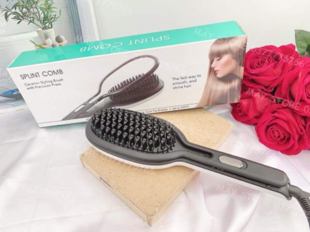 [MUA 2SP-TẶNG 1 MÓN QUÀ] [Mẫu Mới 2020] Lược Điện Chảy Thẳng Tóc Tự Động Splint Comb