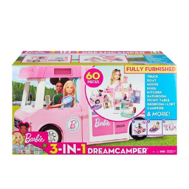 Nhà xe barbie 3 trong 1