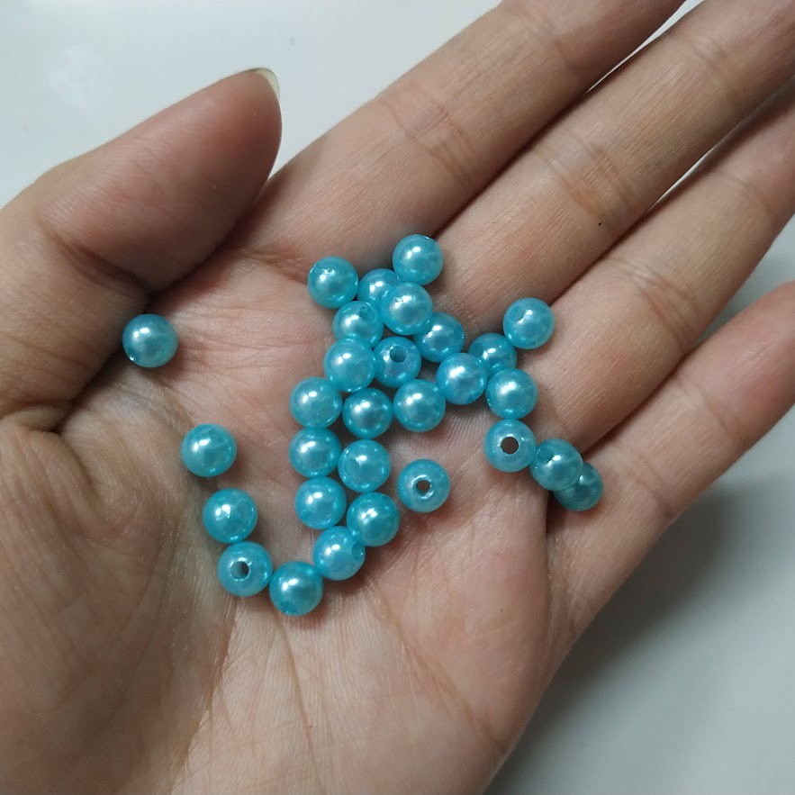 50gr hạt bẹt 6mm nhiều màu - Nguyên liệu làm vòng tay handmade giá rẻ