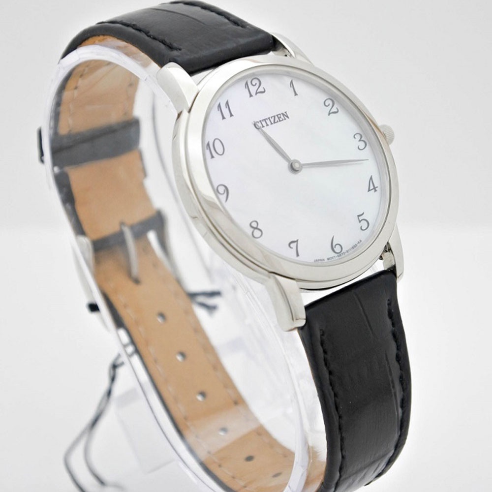 Đồng Hồ Nữ Citizen Siêu Mỏng Dây Da EG6005-03D - Mặt Xà Cừ (Sapphire)