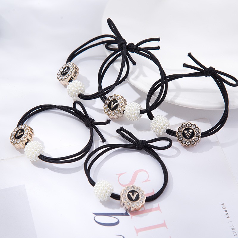 Dây buộc tóc đính đá co giãn đáng yêu dành cho nữ