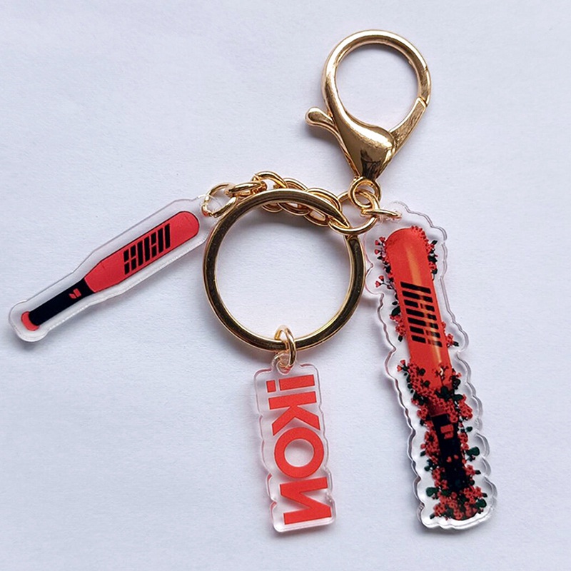 Móc Khóa Ba Mảnh Hình Nhóm Nhạc Hàn Quốc IKON SHINEE WINNER 2022