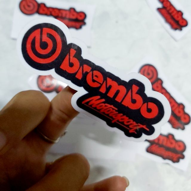 Tem Decal Sticker Brembo Đỏ Đen Dán Xe Giá Rẻ