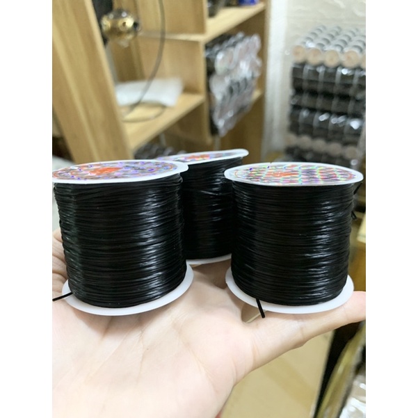 Cuộn dây thun co dãn - dây cước lụa xâu hạt 60m/cuộn
