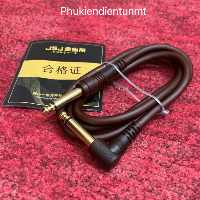 Dây cáp âm thanh nối hai đầu 6 li cong chính hãng JSJ