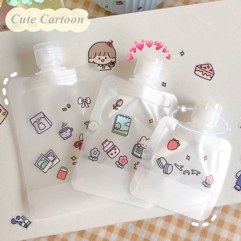 We Flower Bộ 23 miếng dán PVC họa tiết hoạt hình đáng yêu dùng để trang trí chai nước / scrapbook / điện thoại