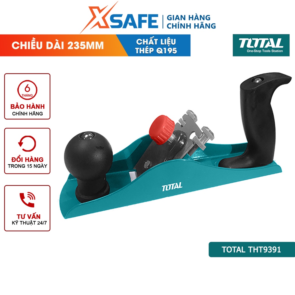 Bàn bào gỗ Total THT9391 | Máy bào cầm tay đường bào 82mm Độ sâu đường bào 1mm Tốc độ không tải 16,000 vòng/ phút